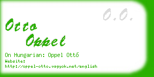 otto oppel business card
